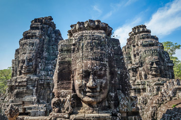 Faces of Bayon temple, Angkor, Cambodia