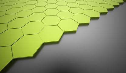 Green hexagonal business