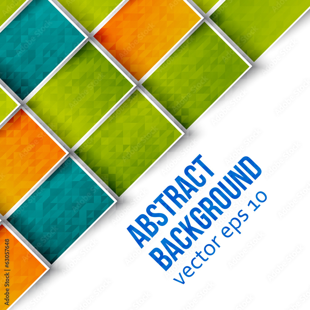 Wall mural vector color squares. abstract background