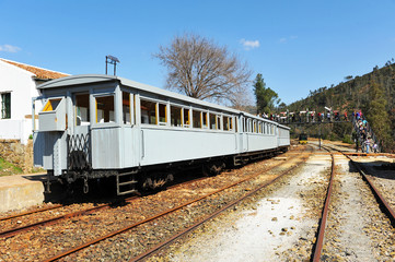 Tourist train from Rio Tinto Mines, Huelva, Spain