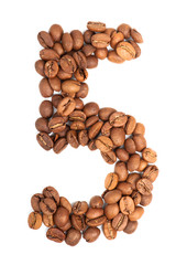 Number from coffee beans
