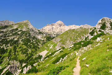Naklejka na ściany i meble Mount Triglav in the Julian Alps - Slovenia, Europe
