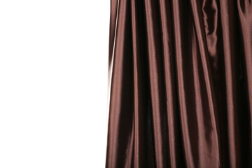 Colorful curtain isolated on white