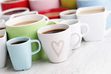 lots of coffee cups