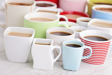 lots of coffee cups