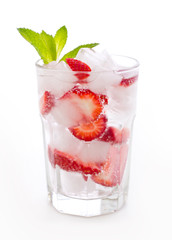 Summer cocktail - strawberry Mojito