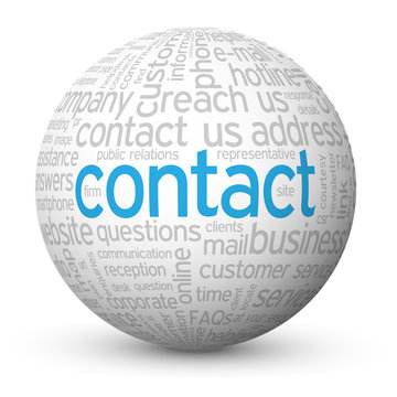"CONTACT" Tag Cloud Globe (call us details customer service faq)