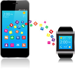 Smartwatch and Smart phone