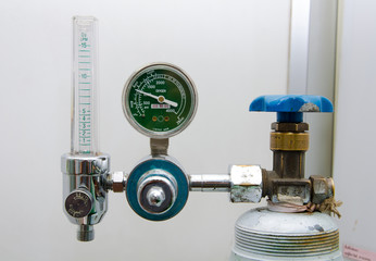 Oxygen Tank and Regulator Gauges