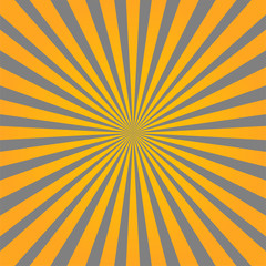 Colorful yellow and gray ray sunburst style abstract background