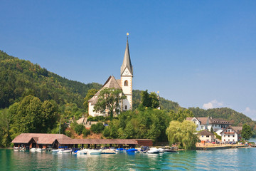 Resort Maria Worth. Church of St. Primus and Felician. Austria