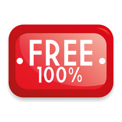 Free Label Isolated On White Background