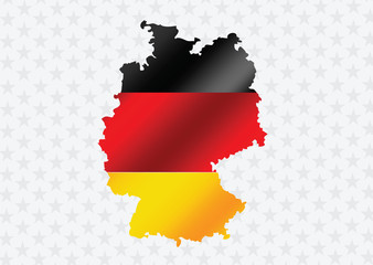 Obraz premium Germany map and flag idea design