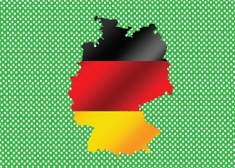 Germany map and flag idea design