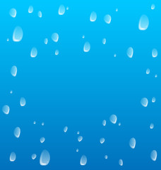 Water drops vector background