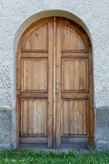Ancient styled door in Slovakia, central Europe