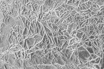 Wrinkled aluminium foil background