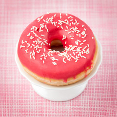 Fresh donuts on the table