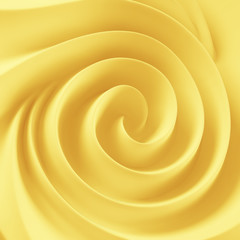 Golden soft butter spiral swirl
