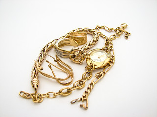 bijou bague or