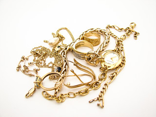 bijou bague or