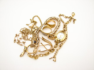 bijou bague or