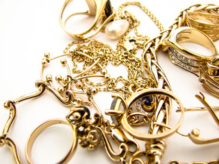 bijou bague or