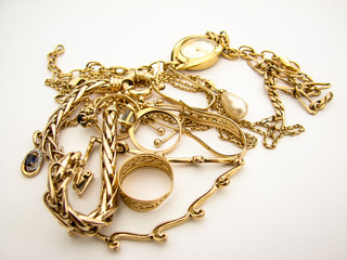 bijou bague or