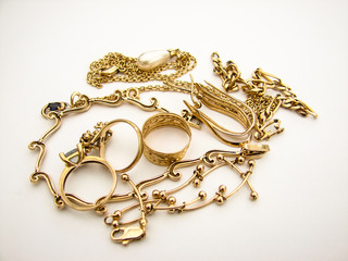 bijou bague or