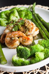 Shrimp Scampi with Vegetables