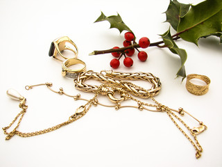bijou bague or