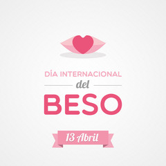 Happy Kiss Day in Spanish