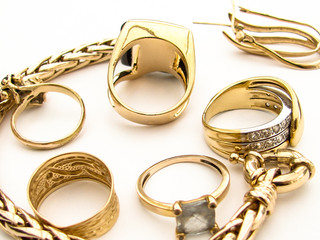 bijou bague or