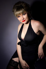 Fototapeta premium Portrait of a beautiful young blonde woman