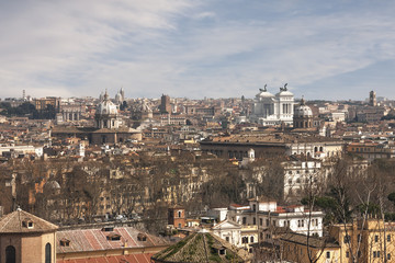 Fototapeta na wymiar Roma dal Gianicolo