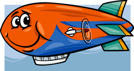 zeppelin airship cartoon illustration © Igor Zakowski