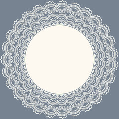 Lace frame. Vector illustration
