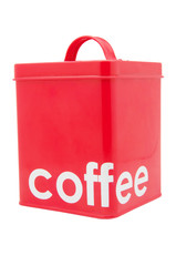 Red Coffee Container