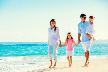 Happy Family on the Beach