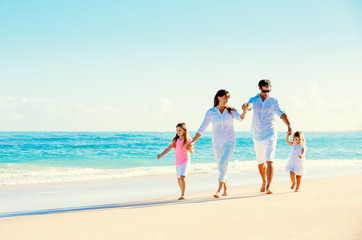 Happy Family at the Beach