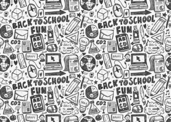 seamless school pattern