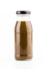 Coffee bottle isolated white background