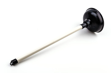 Plunger isolated white background