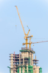 Fototapeta premium Construction crane building