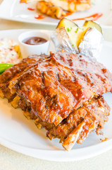 Bbq ribs steak