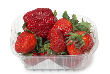 Strawberries in container