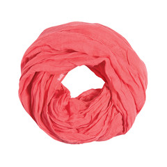 pink scarf isolated on white background