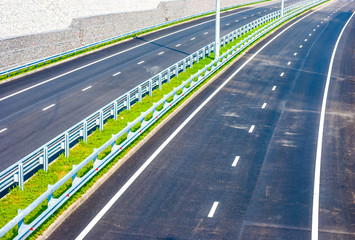 road under bridge