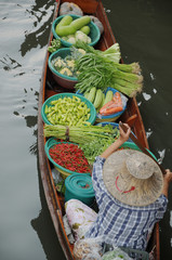 Obraz premium Damnoen Saduak Floating Markets, Ratchaburi Province, Thailand