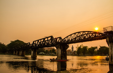 Fototapeta na wymiar The bridge on the river Kwai
